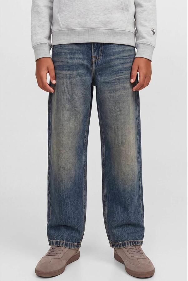 JACK & JONES JUNIOR Jjialex Jjcrew St 103 junior relaxed fit jeans blue denim Blauw