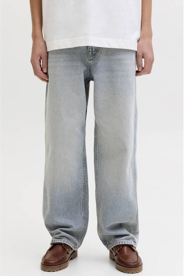JACK & JONES JUNIOR JJIALEX JJNORREBRO high waist baggy jeans light blue denim