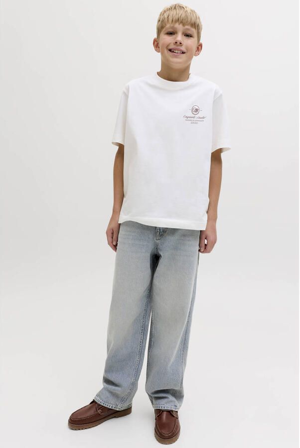 JACK & JONES JUNIOR JJIALEX JJNORREBRO high waist baggy jeans light blue denim - Foto 2