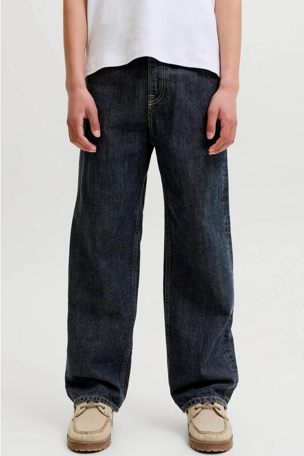 JACK & JONES JUNIOR JJIALEX JJORIGINAL baggy jeans middelblauw
