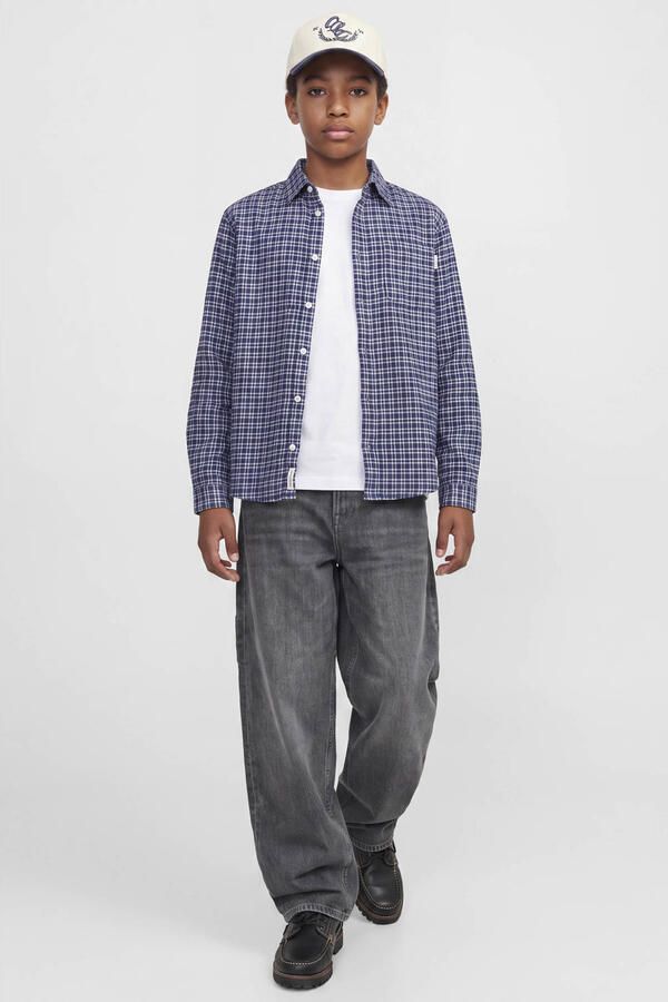 JACK & JONES JUNIOR JJIALEX regular fit jeans grijs Jongens Denim Effen - Foto 3