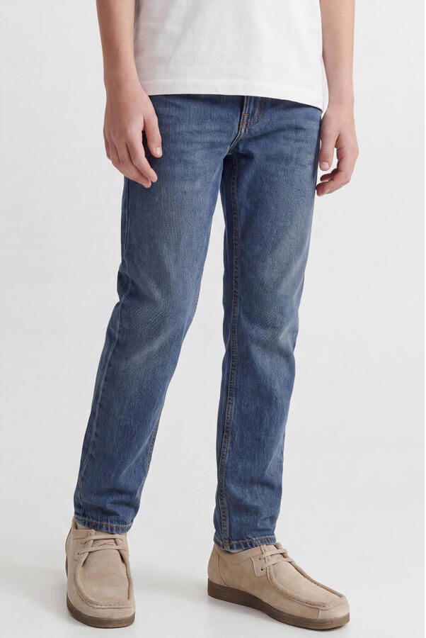 JACK & JONES JUNIOR JJICHRIS JJCREW loose fit jeans middelblauw