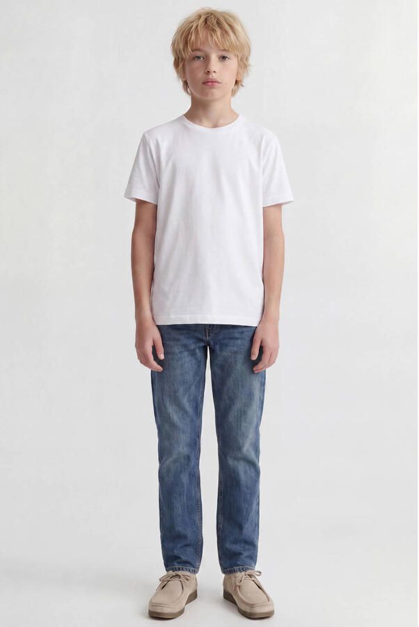 JACK & JONES JUNIOR JJICHRIS JJCREW loose fit jeans middelblauw - Foto 3