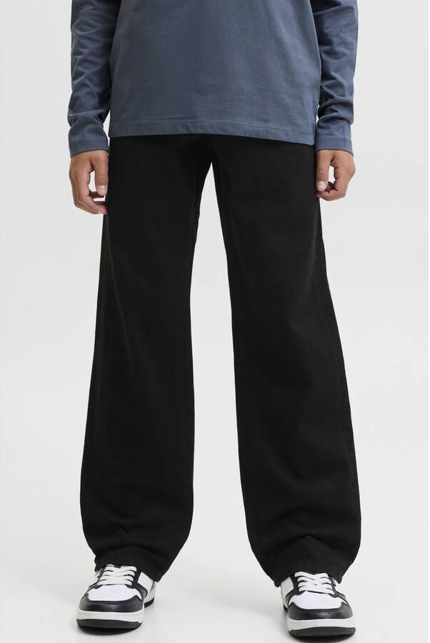 JACK & JONES JUNIOR JJICHRIS JJORIGINAL relaxed fit loose fit jeans zwart
