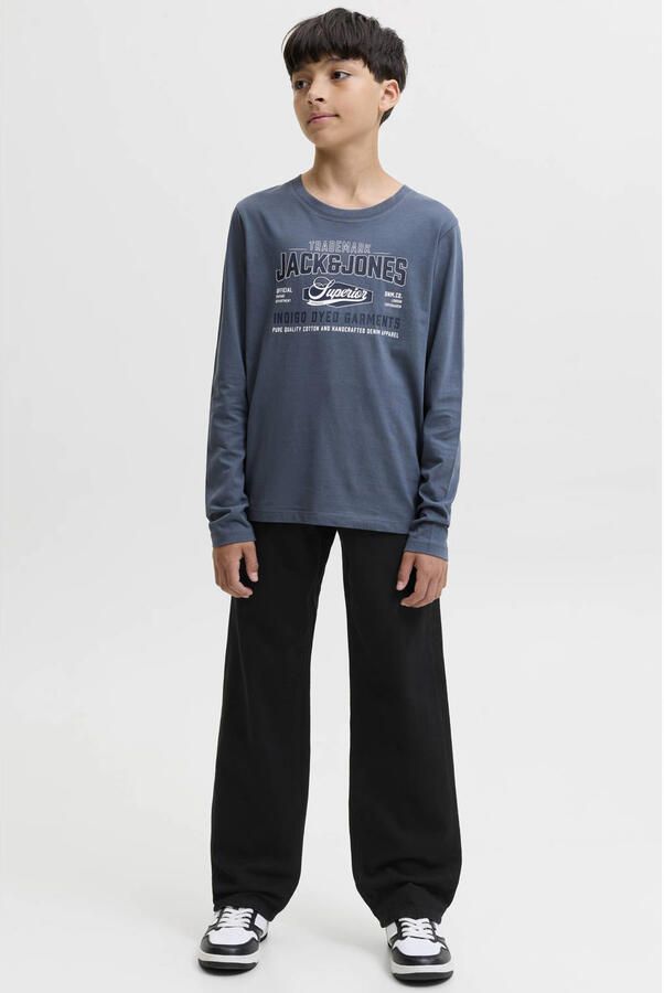 JACK & JONES JUNIOR JJICHRIS JJORIGINAL relaxed fit loose fit jeans zwart - Foto 3