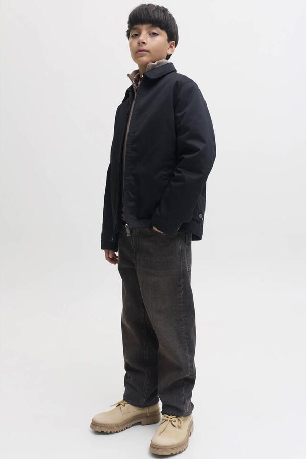 JACK & JONES JUNIOR Jjichris straight leg jeans zwart - Foto 2