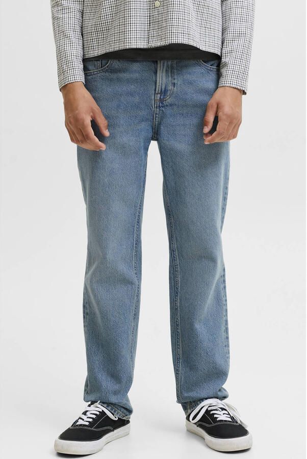 JACK & JONES JUNIOR JJICLARK straight leg regular fit jeans mediumblauw