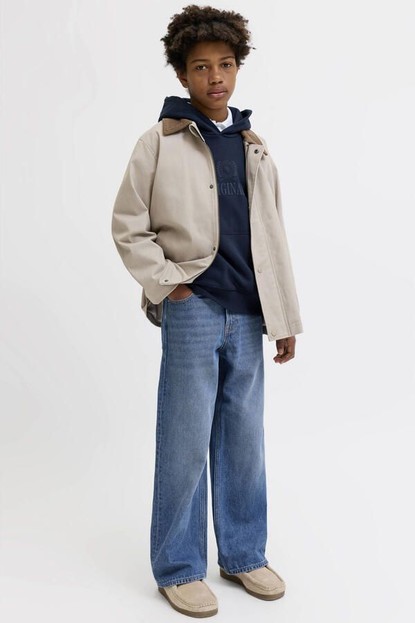 JACK & JONES JUNIOR JJIDAVE JJORIGINAL wide leg jeans mediumblauw - Foto 3