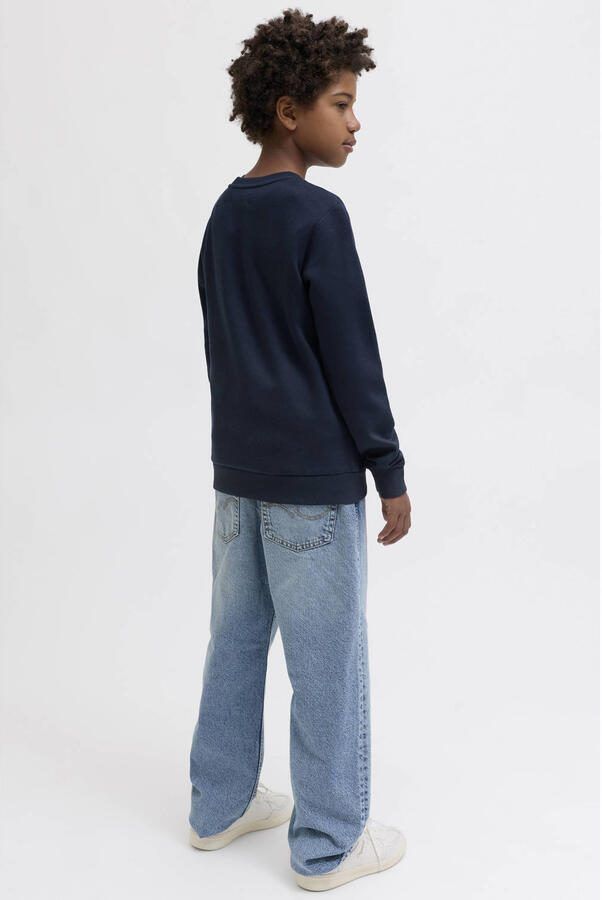 JACK & JONES JUNIOR kerstsweater donkerblauw - Foto 2
