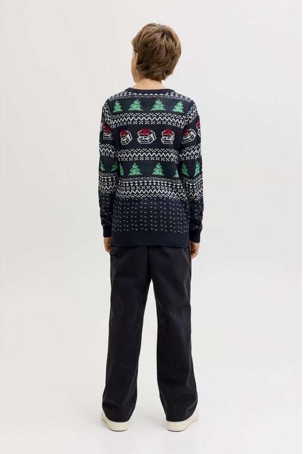 JACK & JONES JUNIOR kersttrui donkerblauw - Foto 2