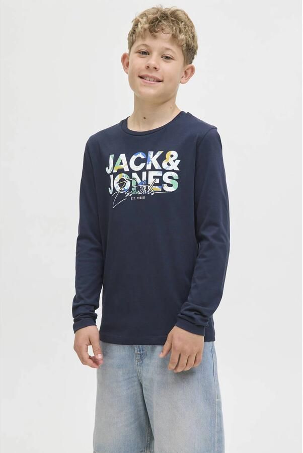 Jack & Jones Junior Shirt met lange mouwen JJGEPLAS TEE LS CREW NECK JNR - Foto 3