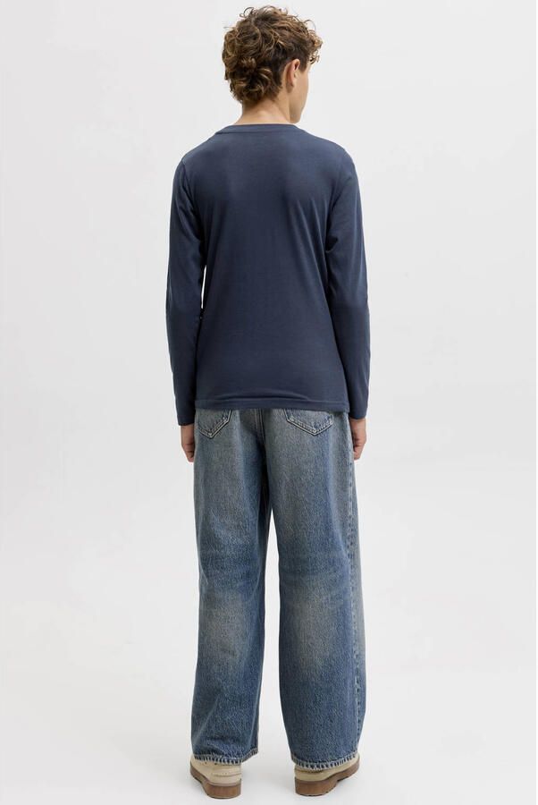 JACK & JONES JUNIOR longsleeve donkerblauw - Foto 2