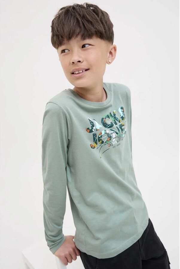 Jack & Jones Junior Shirt met lange mouwen JJGEPLAS TEE LS CREW NECK JNR