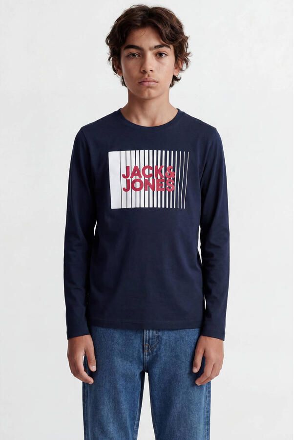 Jack & Jones Junior Shirt met lange mouwen JJECORP LOGO TEE PLAY LS O-NECK NOOS JNR - Foto 3