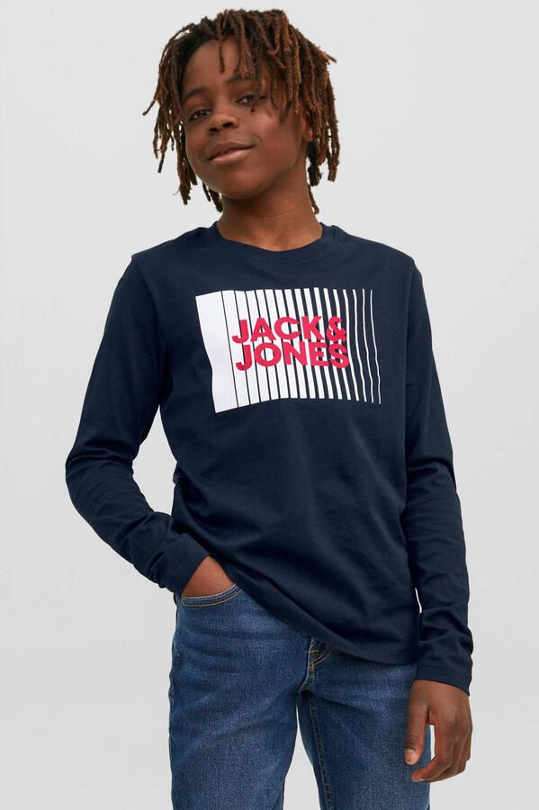 Jack & Jones Junior Shirt met lange mouwen JJECORP LOGO TEE PLAY LS O-NECK NOOS JNR - Foto 3