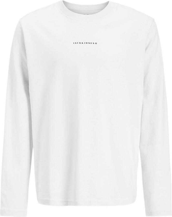 JACK & JONES JUNIOR longsleeve met backprint wit