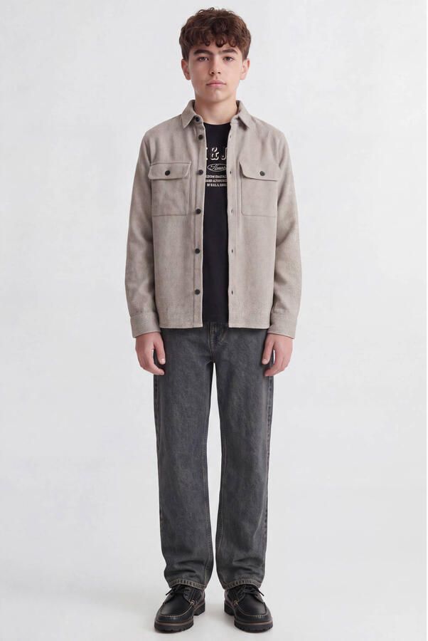 JACK & JONES JUNIOR longsleeve met logo zwart - Foto 2