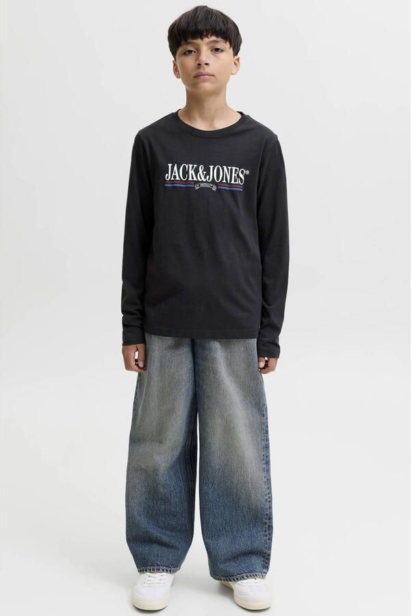 JACK & JONES JUNIOR longsleeve met print zwart - Foto 2