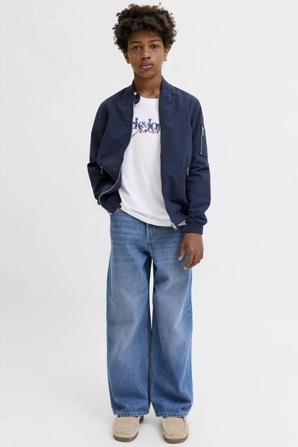 JACK & JONES JUNIOR longsleeve met tekst wit - Foto 3