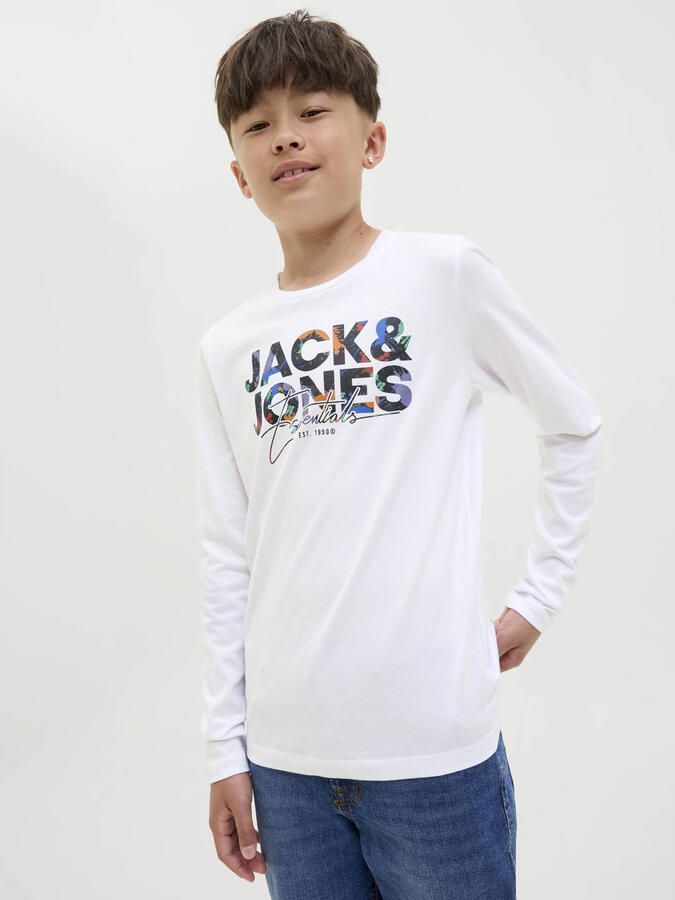 Jack & Jones Junior Shirt met lange mouwen JJGEPLAS TEE LS CREW NECK JNR - Foto 3