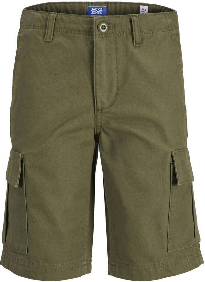 JACK & JONES JUNIOR loose cargo short olijfgroen