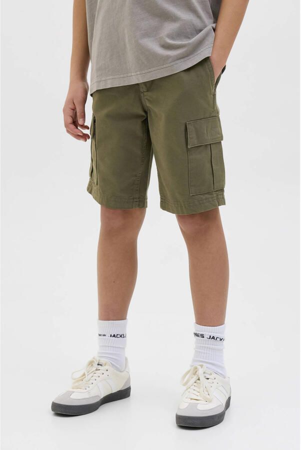 JACK & JONES JUNIOR loose cargo short olijfgroen - Foto 3
