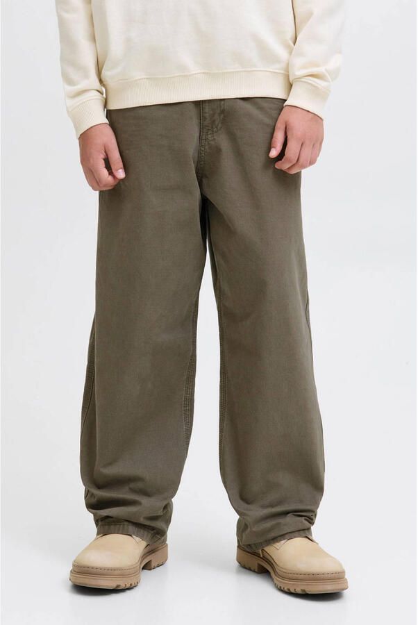 JACK & JONES JUNIOR loose casual broek donkergroen - Foto 2