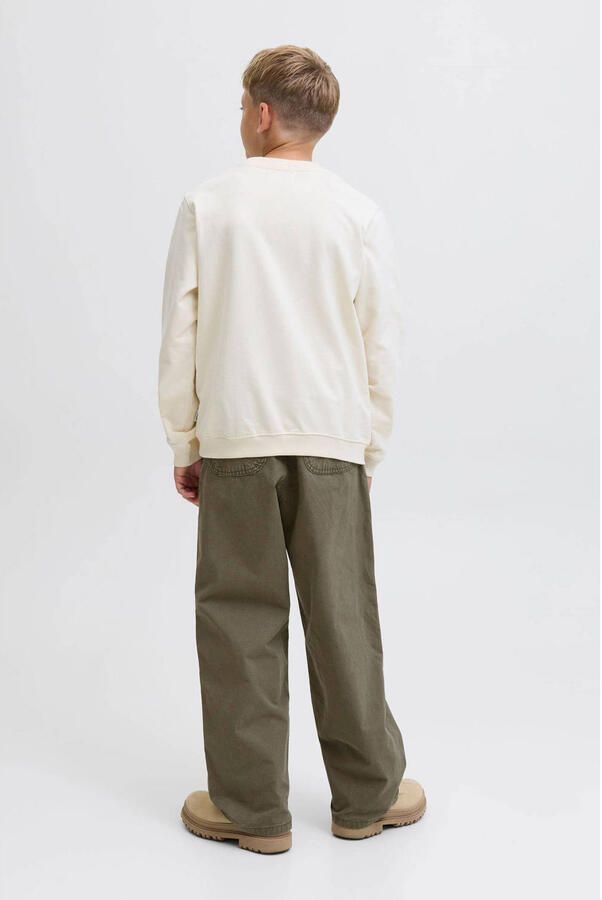 JACK & JONES JUNIOR loose casual broek donkergroen - Foto 3