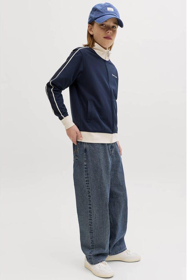 JACK & JONES JUNIOR loose fit jeans baggy jeans medium blue denim Blauw - Foto 2