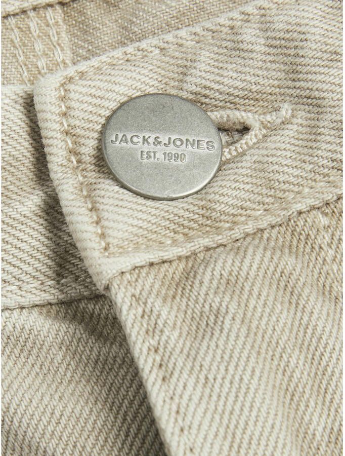 Jack & jones JUNIOR loose fit jeans JJIALEX JJCARPENTER beige Jongens Denim 152