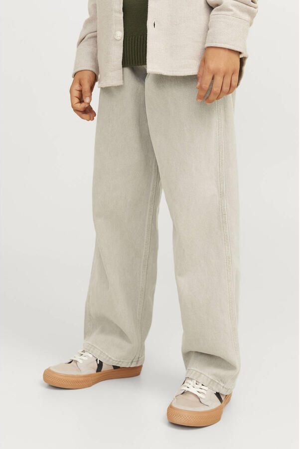 Jack & jones JUNIOR loose fit jeans JJIALEX JJCARPENTER beige Jongens Denim 152 - Foto 2