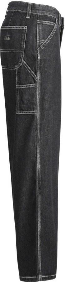 Jack & jones JUNIOR loose fit jeans JJIALEX JJCARPENTER black denim Zwart 146 - Foto 2