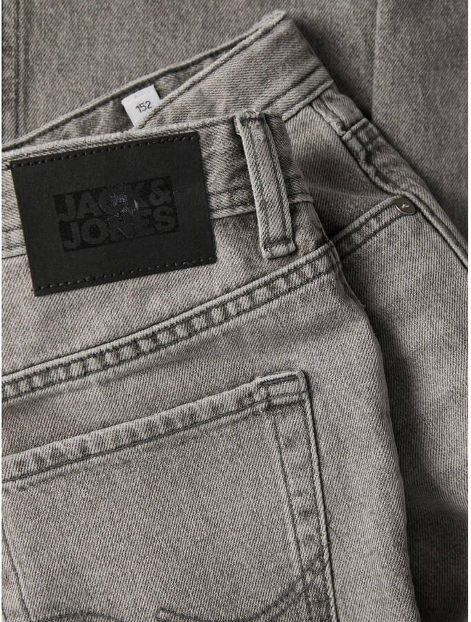 Jack & jones JUNIOR loose fit jeans JJICHRIS grijs Jongens Katoen Effen 128 - Foto 2