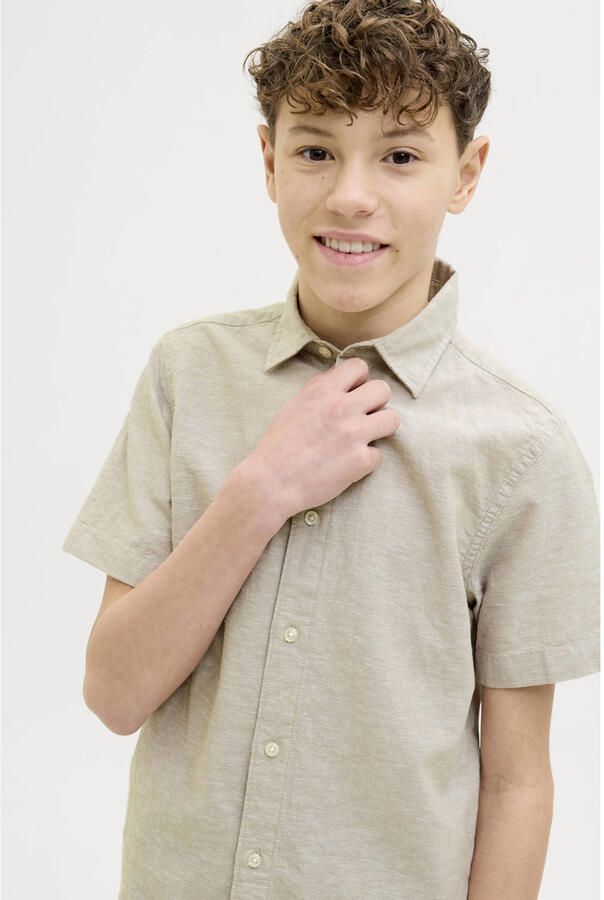 JACK & JONES JUNIOR overhemd beige