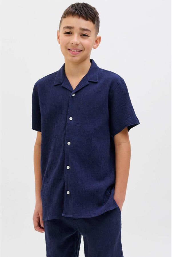 JACK & JONES JUNIOR overhemd donkerblauw - Foto 1