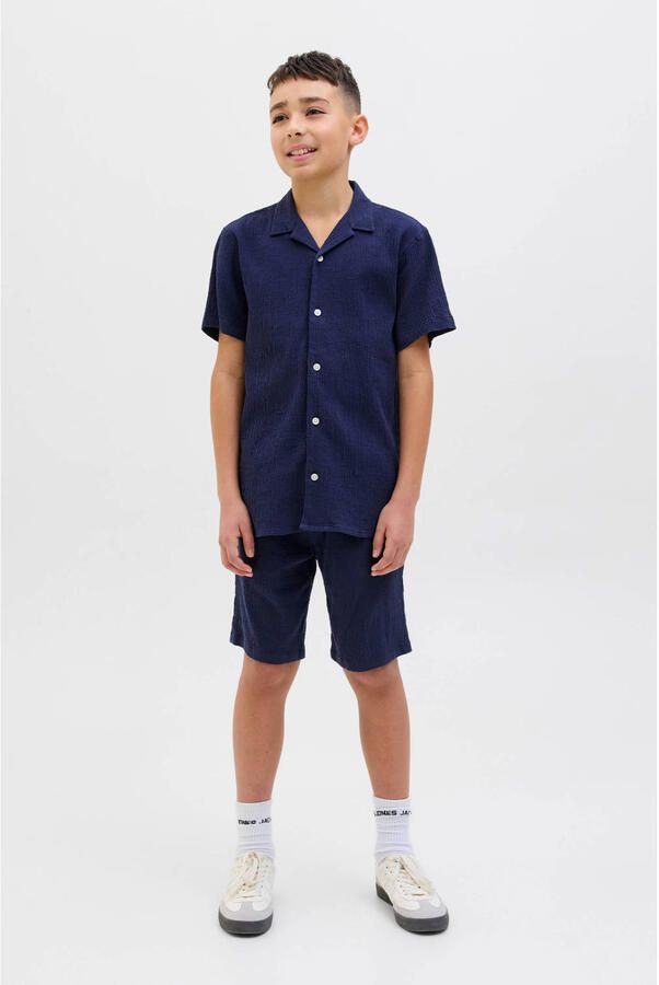 JACK & JONES JUNIOR overhemd donkerblauw - Foto 3
