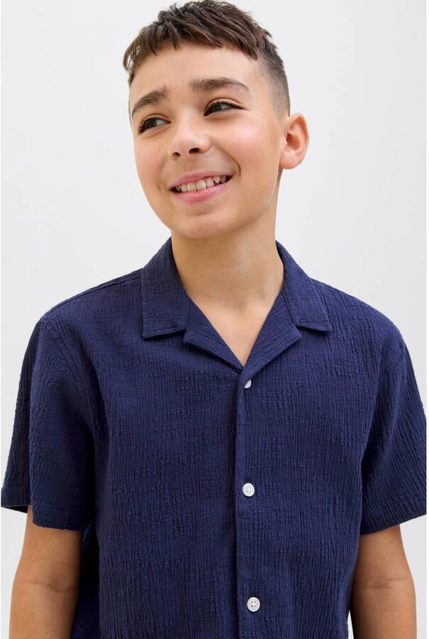 JACK & JONES JUNIOR overhemd donkerblauw - Foto 2