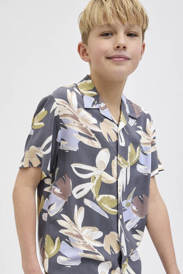 Jack & jones Regular fit overhemd van viscose met resortkraag model 'LUKE' - Foto 2