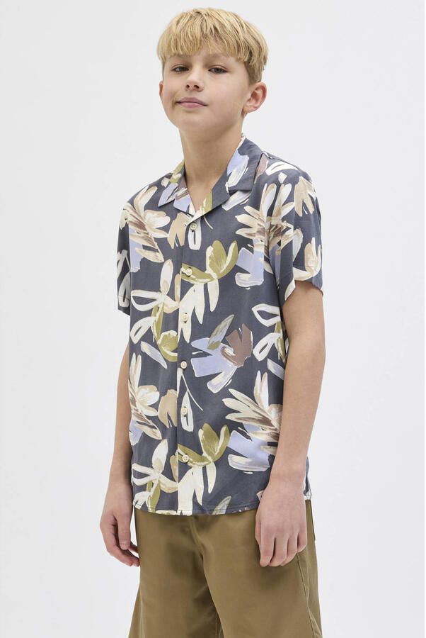 Jack & jones Regular fit overhemd van viscose met resortkraag model 'LUKE' - Foto 3
