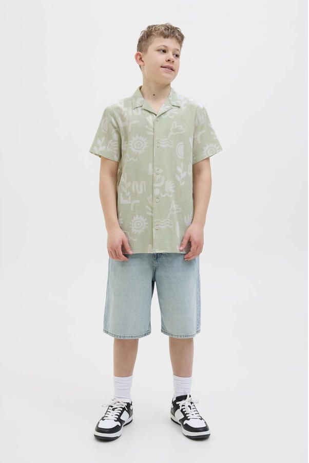 JACK & JONES JUNIOR overhemd groen - Foto 3