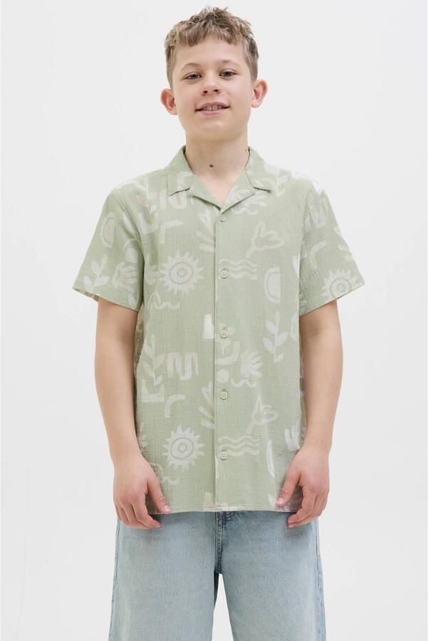 JACK & JONES JUNIOR overhemd groen - Foto 1