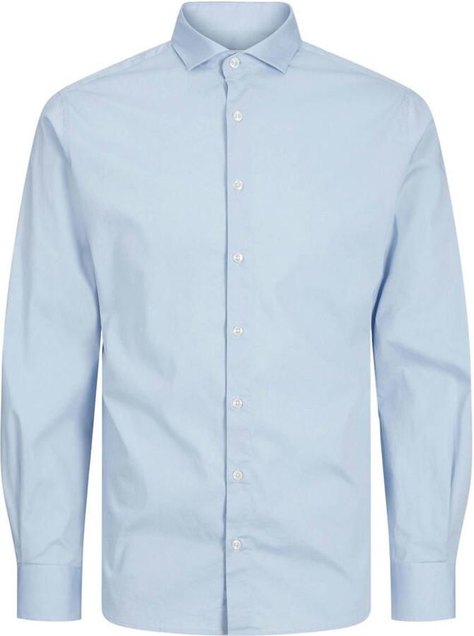 Jack & Jones Junior Overhemd met lange mouwen JJEAXEL elastisch en gemakkelijk te combineren effen modieus regular fit geweven overhemdkraag