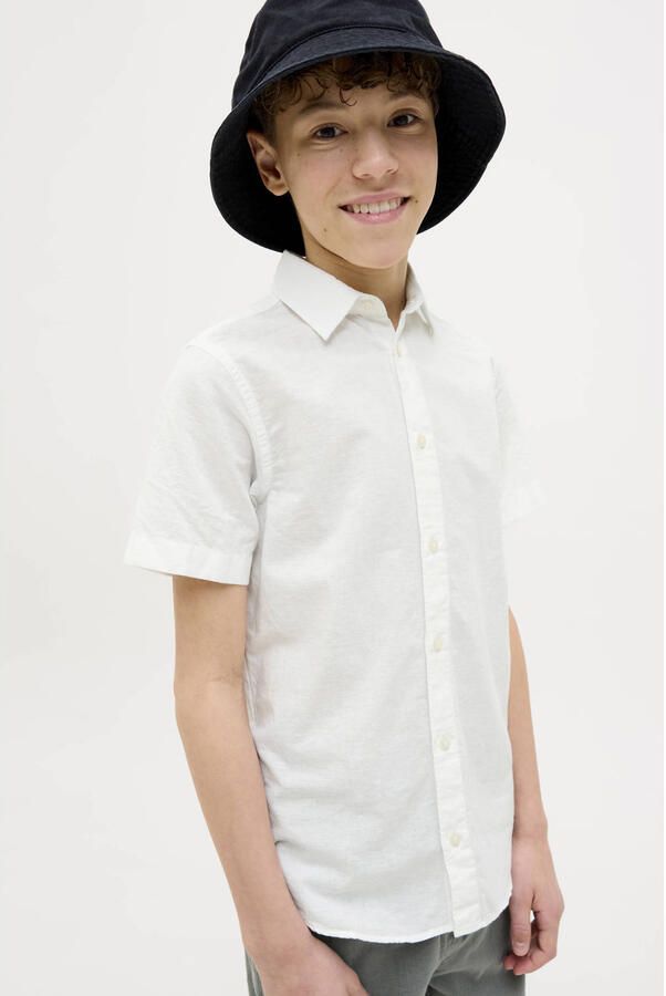 JACK & JONES JUNIOR overhemd wit