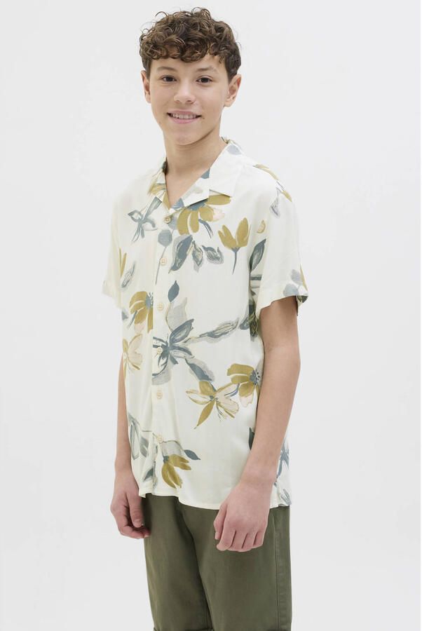 Jack & jones Regular fit overhemd van viscose met resortkraag model 'LUKE' - Foto 3