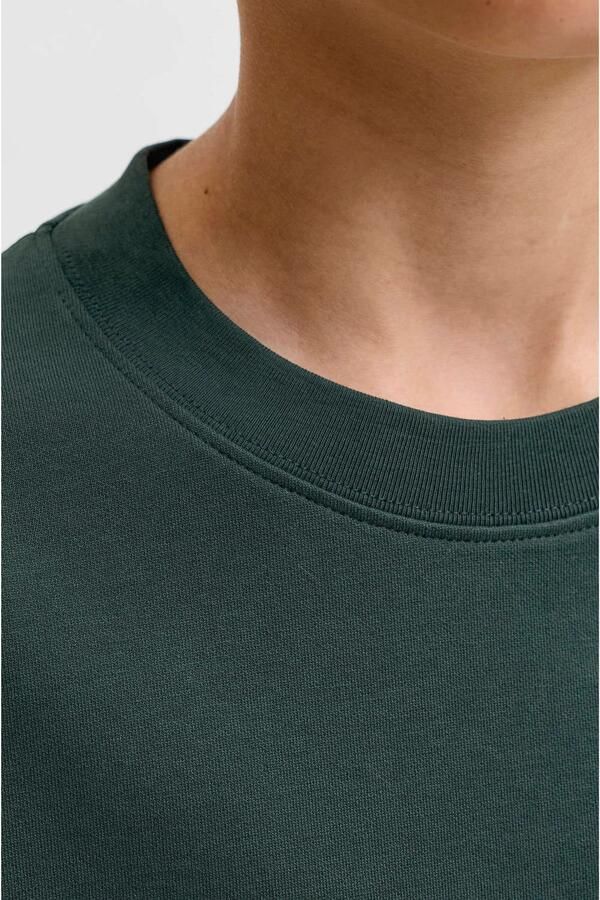 JACK & JONES JUNIOR oversized T-shirt donkergroen - Foto 3