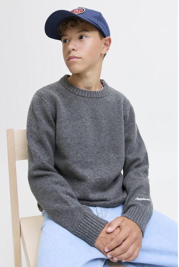 Jack & jones Regular fit pullover in gebreide look model 'Jorno'
