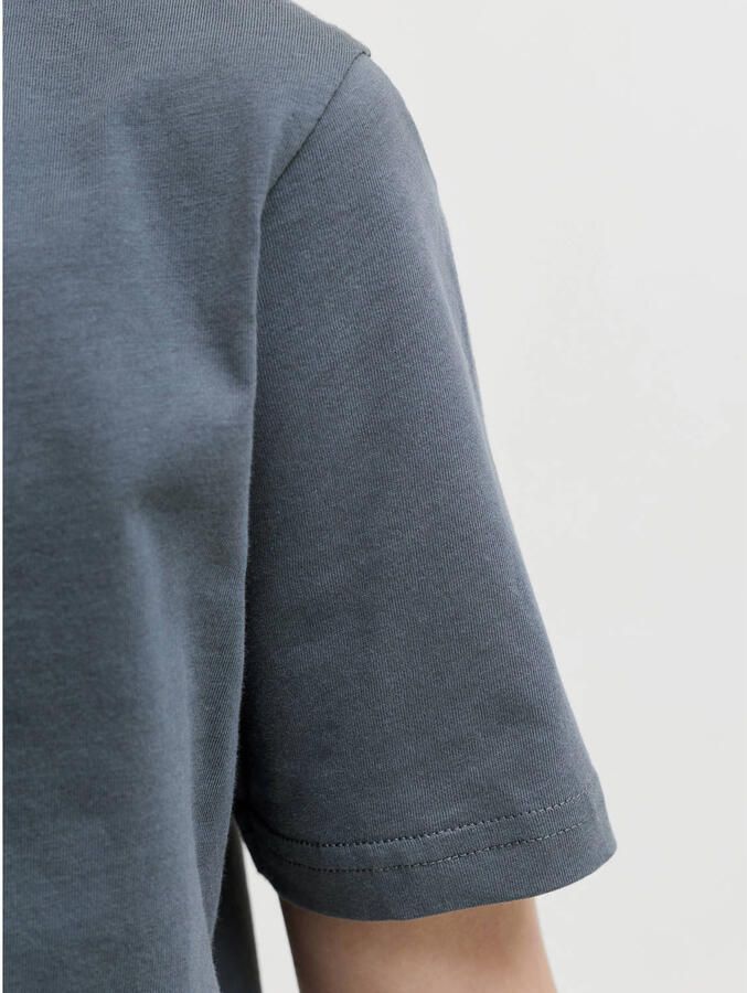 JACK & JONES JUNIOR rechtvallend T-shirt met logo grijs - Foto 2