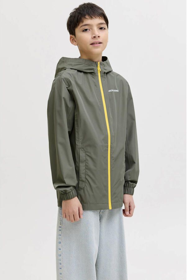 JACK & JONES JUNIOR regenjas olijfgroen