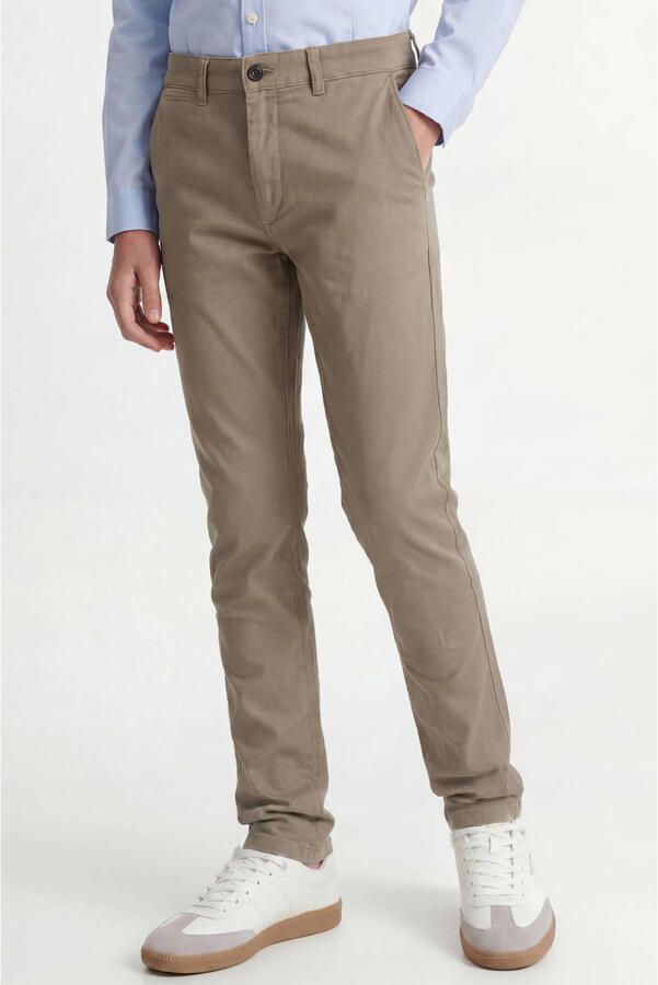 Jack & jones JUNIOR regular fit broek JPSTMARCO JJDAVE beige Jongens Stretchkatoen 134 - Foto 2