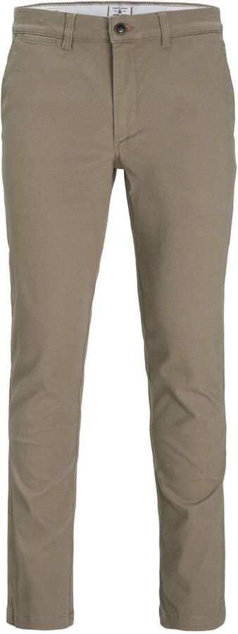 Jack & jones JUNIOR regular fit broek JPSTMARCO JJDAVE beige Jongens Stretchkatoen 134 - Foto 3